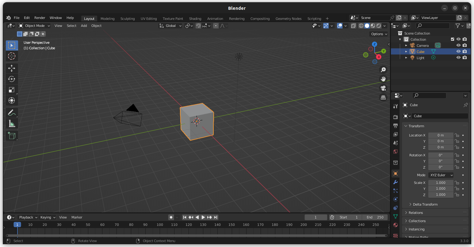 Интерфейс Blender 4.1.1. Урок 1 курса 