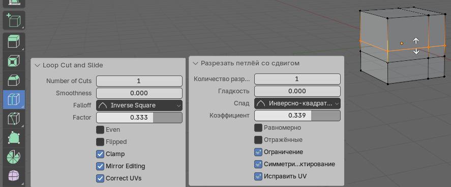 Разрезание петлей со сдвигом