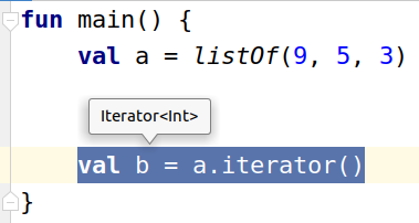 Вызов метода iterator()
