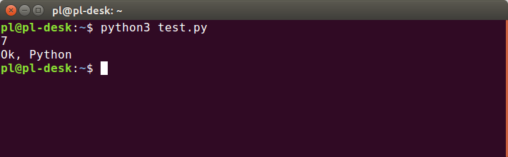 Выполнение скрипта на Python через терминал