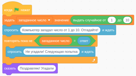 Программа Угадай число
